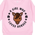 thumbnail image 3 of Inktastic A Girl Who Loves Horses Toddler Sweatshirt, 3 of 4