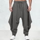 thumbnail image 1 of Ceisia Men's Trendy Solid Color Gift Plus Size Elastic Drawstring Waist Ankle Tied Casual Harem Pants, 1 of 5