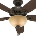 thumbnail image 2 of Hunter Builder Deluxe 52" Indoor Ceiling Fan w/ LED Light Pull Chain, New Bronze, 2 of 4