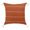 Orange, variant on 20" X 20" Rust Linen Striped Zippered Pillow