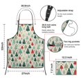 thumbnail image 7 of Beige Christmas Tree Pattern Apron-Garden Aprons for Women with Pockets-Cotton Linen Waterproof Kitchen Cooking Gardening Aprons Adjustable for Kitchen,Cooking,BBQ and Salon 33"x27", 7 of 7