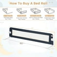 thumbnail image 2 of Infans 2PCS 71" Toddler Foldable Bed Rail w/ Adjustable Safety Strap, Bedrail Guard, 2 of 7