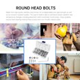 thumbnail image 1 of unbranded 130Pcs Nut and Bolt Set for Machine Needs Full Thread Durable Silver, 1 of 8