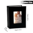thumbnail image 3 of Linen-Covered 4×6 Photo Album with Window, 40-Pocket Small Picture Book for Wedding, Baby, Travel Memories, Portable Gift for Grandparents Harlik, 3 of 3