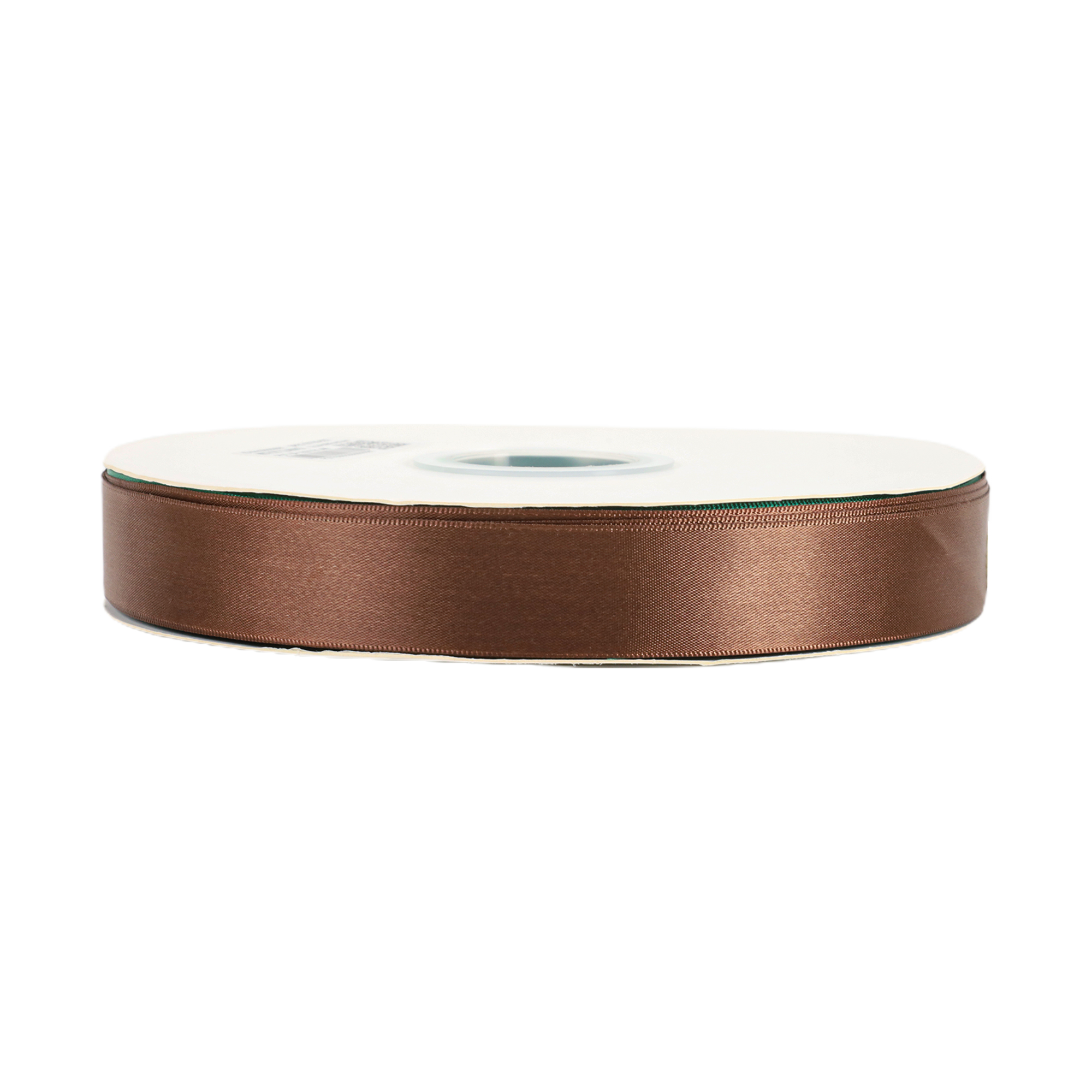 LaRibbons 7/8" Brown Single Face Satin Ribbon, 100 Yard