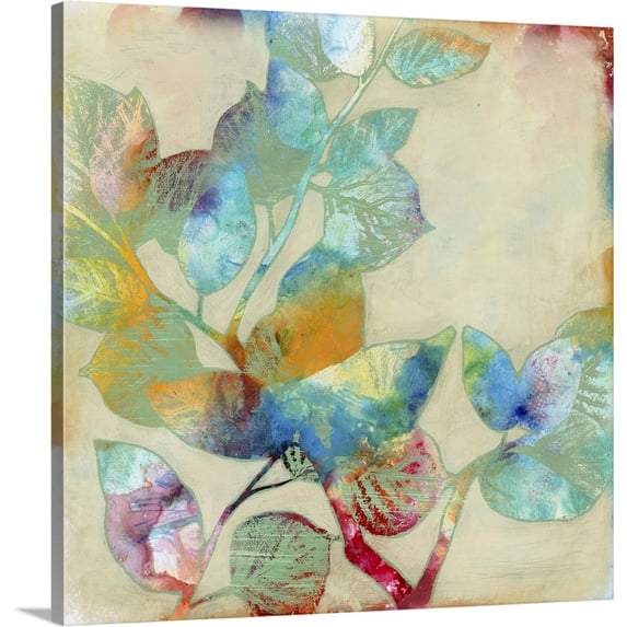 Great BIG Canvas | "Merging Leaves I" Canvas Wall Art - 24x24