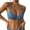 Blue, variant on Women Bras Ladies Solid Color Sexy Lace Thin Breathable Push Up Bra With Underwire Triple Bra Comfortable Everyday Bra