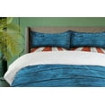 thumbnail image 4 of Ambesonne Prehistoric Country Duvet Cover Set, Rustic Wooden, 2-Calking, Pale Grey Blue Orange, 4 of 7