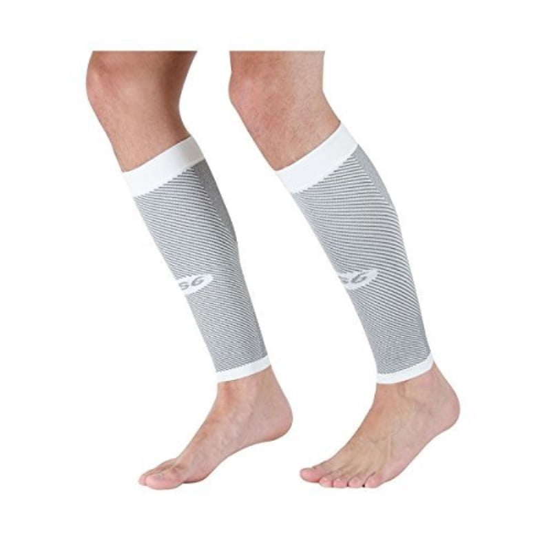 orthosleeve cs6 compression calf sleeve, white, medium