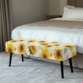 thumbnail image 2 of Whosucclay Sunflower Daisy Print Stretch Dining Bench Cover Universal Bench Slipcover Water Resistant Bench Seat Cushion Slipcovers Anti-Slip Bench Seat Protector for Hotel, Party, 2 of 7