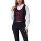 thumbnail image 1 of INSPIRE CHIC Chaleco Vintage para Mujeres, Chaleco de Trabajo Elegante con Botones a Cuadros, S Rojo, 1 of 6