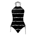 thumbnail image 2 of NIEWTR Two Piece Women's Tankini Swimsuits Blouson Swim Tank Top with Shorts Modest Bathing Suits(Black,XL), 2 of 4