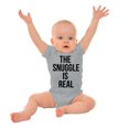 thumbnail image 2 of Snuggle Real Funny Shirt | Cool Baby Gift Idea Cute Newborn Gerber Onesies, 2 of 7
