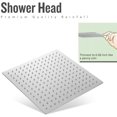Bathroom LED Large Rain Shower Head High Pressure Without Shower Arm