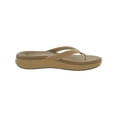 thumbnail image 3 of Reef Womens Cushion Cloud Faux Leather Thong Slide Sandals, 3 of 3