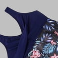thumbnail image 4 of Two-Piece Swimsuit Set for Girls with Floral and Palm Print, Split Design Tankini, Breathable and Quick-Dry for Beach and Pool, 4 of 7