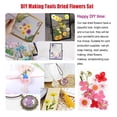 thumbnail image 3 of Advancent Conjunto de flores secas, materiales decorativos de calcomanías de flores reales, etiqueta de espécimen prensado, pintura, estilo postal, Decoración del hogar Rosado Advancent HA062474-05B, 3 of 6