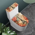 thumbnail image 3 of HELLHERO Adjustable Fits All Toilet Shapes Toilet Lid Cover, Elastic Fabric, Machine Washable Toilet Seat Covers Set, Elastic Bottom, Dust-Proof, 3 of 6