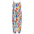 thumbnail image 6 of ITSAME Toddler Girls Jumpsuit, Lightweight Floral Print Spaghetti Strap Summer Casual Fashion Romper Multicolor 2T, 6 of 6