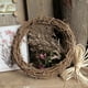 thumbnail image 5 of Anillo de ratán, anillo de ratán, floristería, hecho a mano, puerta, colgante, guirnalda floral, decoración navideña campestre, anillo desnudo, flor seca, 5 of 5