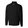 thumbnail image 3 of Men's Cutter & Buck Black Sacramento River Cats Traverse Stretch Quarter-Zip Pullover Top, 3 of 3