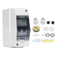 thumbnail image 1 of 2P DC Mini Circuit Breaker IP65 Waterproof Pa66 Disconnect Switch for Solar PV System AC90‑400V DC12‑400V 10A, 1 of 5
