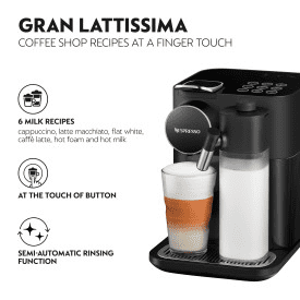 Nespresso Gran Lattissima by De'Longhi, Sophisticated Darks