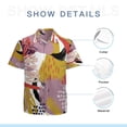 thumbnail image 7 of High Quality Hawaiian Shirts for Men Short Sleeve Aloha Beach Shirt Floral Summer Casual Button Down Shirts Blouses HTVXB9, 7 of 7