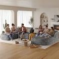 thumbnail image 5 of Pinmoco 149" U-Shaped Sectional Sofa Modern Modular Cloud Couch with Deep Seating Upholstered Sofa for Living Room Bedroom, No Assembly Required, Gray, 5 of 9