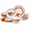 Pumpkin brown, variant on Pumpkin brown 12-piece dinnerware set for 4, seasonal fall tableware