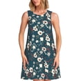 thumbnail image 1 of Balery Vintage Floral Vestidos de verano para mujer con estampado: vestido holgado sin mangas, vestido playero informal y cómodo para días calurosos., 1 of 7