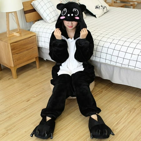 

CoCopeanut Adults Onesie Women Unicorn Panda Pajamas Animal Cartoon Blanket Sleepers Men Couple Winter Licorne One Piece Hooded Jumpsuits