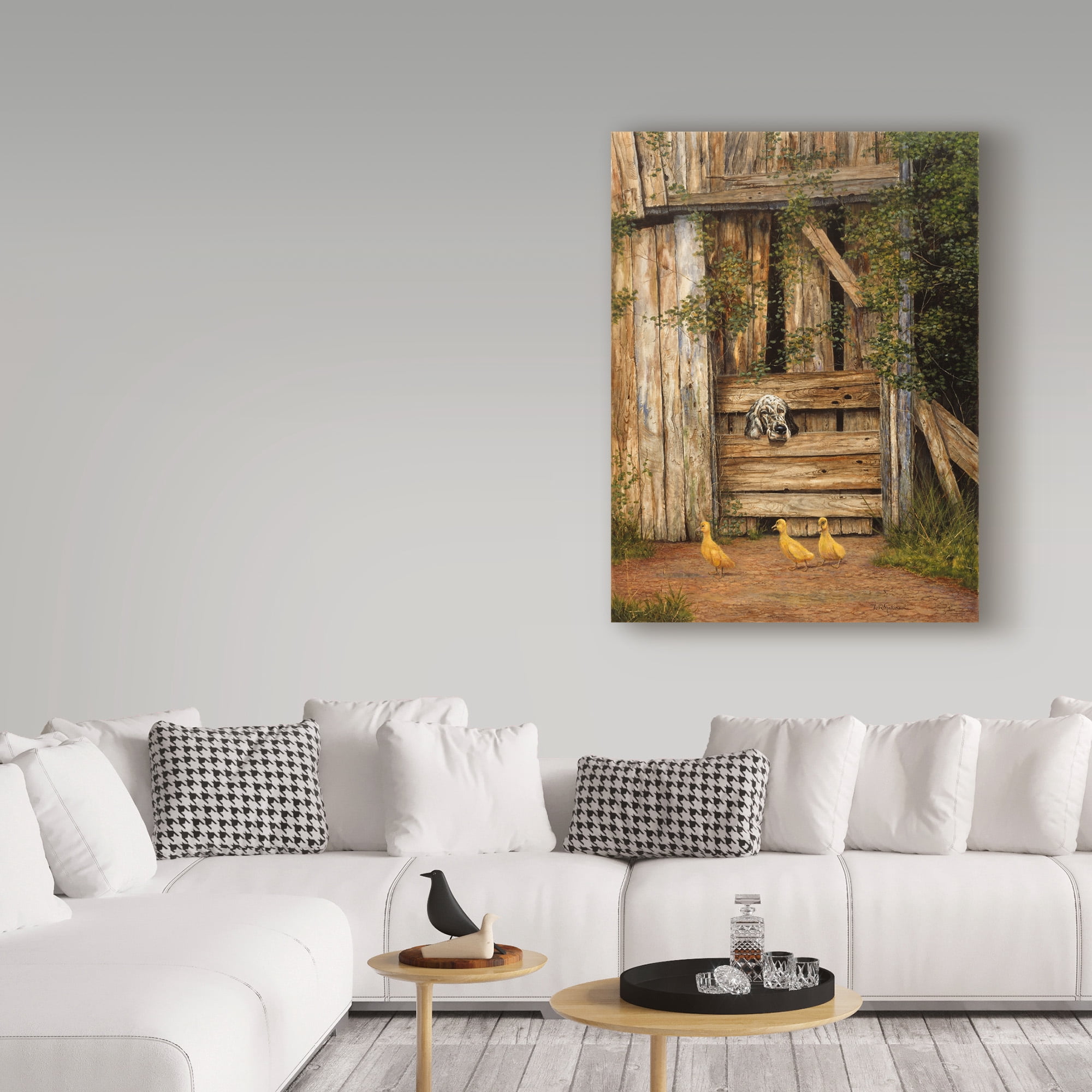 Trademark Fine Art 'Farmyard Friends' Canvas Art by Bill Makinson