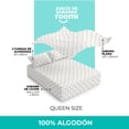 thumbnail image 4 of Juego de Sábanas Queen Size roomi Algodón Premium Frescas y Suaves Patron Puntos Mostaza, 4 of 5