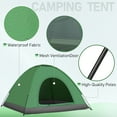 thumbnail image 4 of Army Green 3-4 Person Camping Dome Tent – Easy Setup, Waterproof & UV-Proof, Portable with Carry Bag for Weekend Camping, 4 of 8