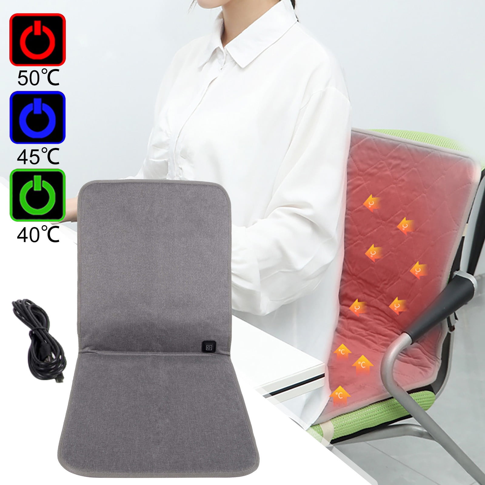 Portable Heating Seat Cushion Portable Usb 3 Speed Heating Folding