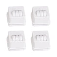thumbnail image 4 of Juego de 4 ruedas giratorias para muebles, para almacenamiento Blanco, 4 of 9