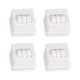 thumbnail image 4 of Juego de 4 ruedas giratorias para muebles, profesionales, flexibles, 360 grados Blanco, 4 of 9