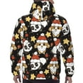 thumbnail image 7 of Wukai Cute Dog Panda Print Men Hoodies Fleece Sweatshirts Long Sleeve Sweaters Pullover Fall Outfits Winter Clothes-XX-Large, 7 of 7