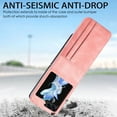 thumbnail image 6 of Wallet Case for Samsung Galaxy Z Flip 6 5G with Card Holder, Premium PU Leather Protective Phone Cover Original Touch Case for Samsung Galaxy Z Flip 6 Business Style, Pink, 6 of 7