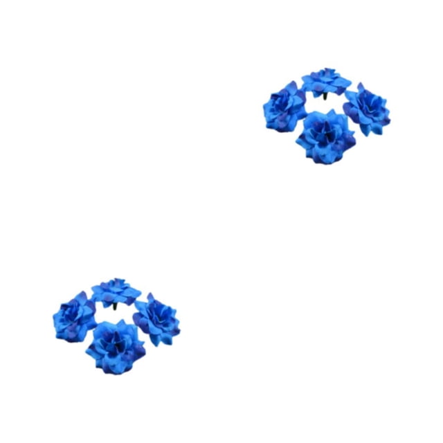 maskred 50pieces Stunning Bouquets With Realistic Appearance Fabric Fiber Wide Application Soft Texture Multi-color DIY Deep Blue 4.5cm 2Set