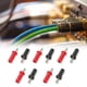 thumbnail image 1 of Enchufe 10 Uds Conector Tipo Banana Rojo Negro 4mm Ranura Cruzada Adaptadores Tipo Soldadura Chapados En Oro Para Cables De Altavoz, 1 of 7
