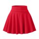 thumbnail image 4 of Minifalda plisada antirreflejos para mujer: color liso, cintura elástica, falda corta informal para verano, tallas M-XXXL, 4 of 5