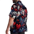 thumbnail image 3 of Love Men's Short Sleeve Casual Printed Button Down Beach Shirt - Summer Hawaiian Top, 3 of 6