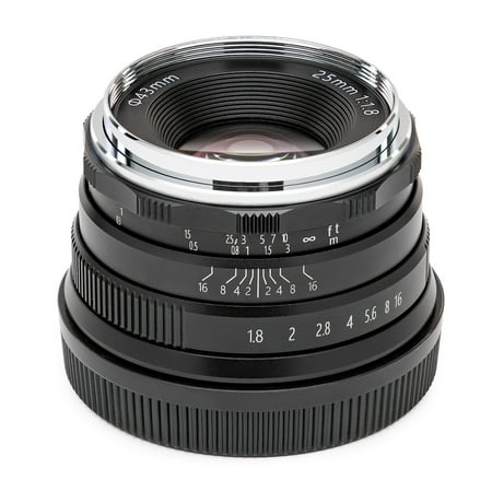 Image of Koah Artisans Series 25mm f/1.8 Manual Focus Lens for Canon EF (Black)
