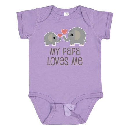 

Inktastic My Papa Loves Me Grandchild Gift Baby Boy or Baby Girl Bodysuit
