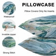 thumbnail image 5 of Throw Pillow Covers 16x16 Inch Set of 2, Coastal Turtle Waterproof Outdoor Pillow Covers, Nautical Ocean Shells Seaweeds Starfish Decorative Cushion Pillowcases for Couch, Sofa, Bed, Garden, Patio, 5 of 9