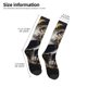 thumbnail image 2 of Balery Gold Pattern Black Skull Calcetines novedosos Calcetines deportivos Calcetines hasta la rodilla Calcetines de algodón Calcetines originales y geniales, 2 of 6