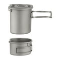 thumbnail image 2 of Lixada Ensemble de Gourde en Titane pour Camping en Plein Air 380ml 750ml Pot Suspendu Maison Pique-Nique Randonnée, 2 of 7
