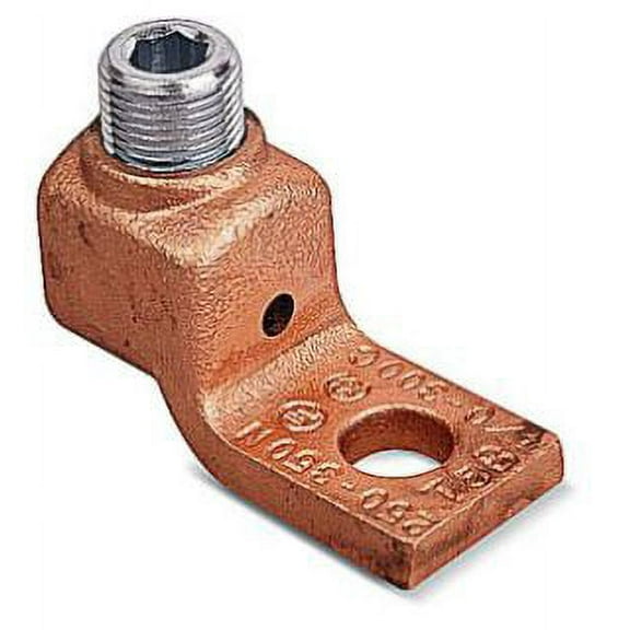 Thomas & Betts 31011, Mechanical Cable Lug, Locktite Cu 1Hole Lug 2/0-4/0, 1 PC